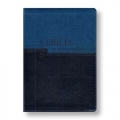 BÍBLIA NVI ORDEM CRONOLÓGICA, A Letra normal Luxo capa azul/claro escuro